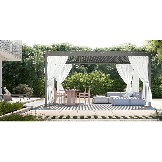 Tenda 475 cm per lato pergola 5 m, bianco