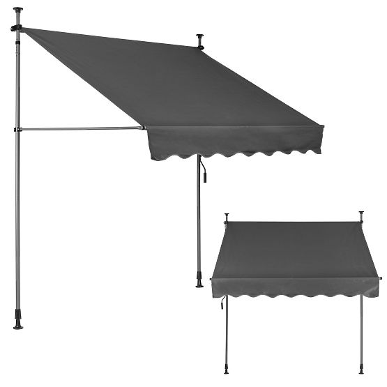 Tenda da balcone con altezza regolabile, impermeabile con manovella manuale