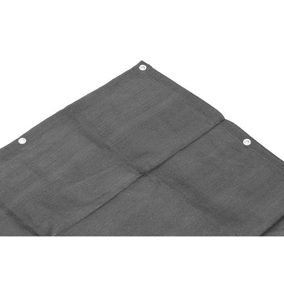 Tenda da balcone con ferramenta 100x500 cm rete ombreggiante + elementi di installazione grigia Mult