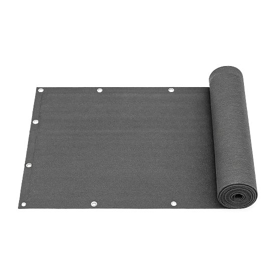 Tenda da balcone con ferramenta 100x500 cm rete ombreggiante + elementi di installazione grigia Mult