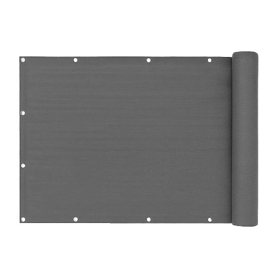 Tenda da balcone con ferramenta 150x500 cm rete ombreggiante + elementi di installazione grigia Mult