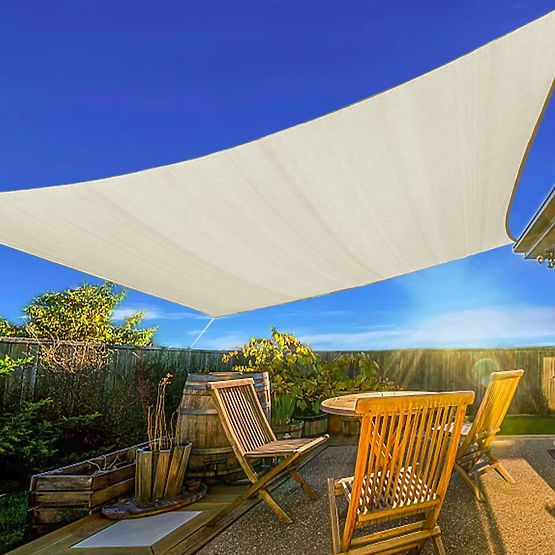 Tenda da sole quadrata 3x3m impermeabile ModernHome - beige