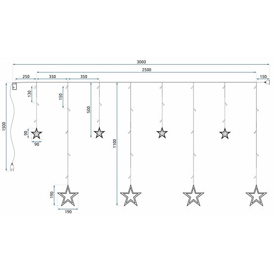 Tenda LED con Telecomando GL2004