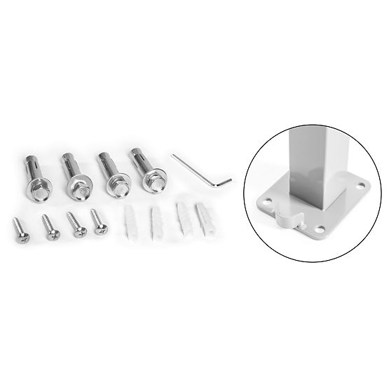 Tenda pieghevole 300x180 cm paravento laterale per giardino e terrazza antracite