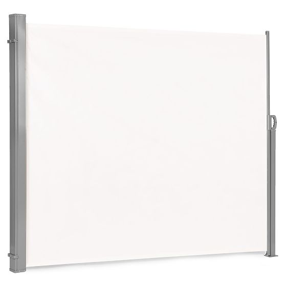 Tenda pieghevole 300x180 cm paravento laterale per giardino e terrazza beige