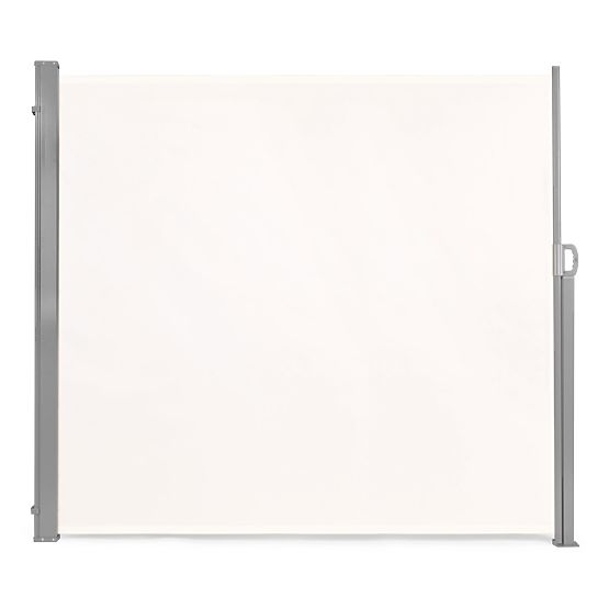 Tenda pieghevole 300x180 cm paravento laterale per giardino e terrazza beige