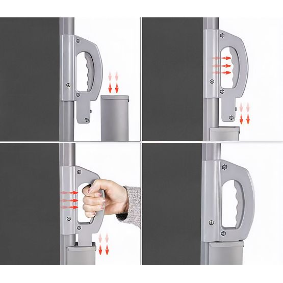 Tenda pieghevole 300x200 cm con paravento laterale per giardino e terrazza antracite