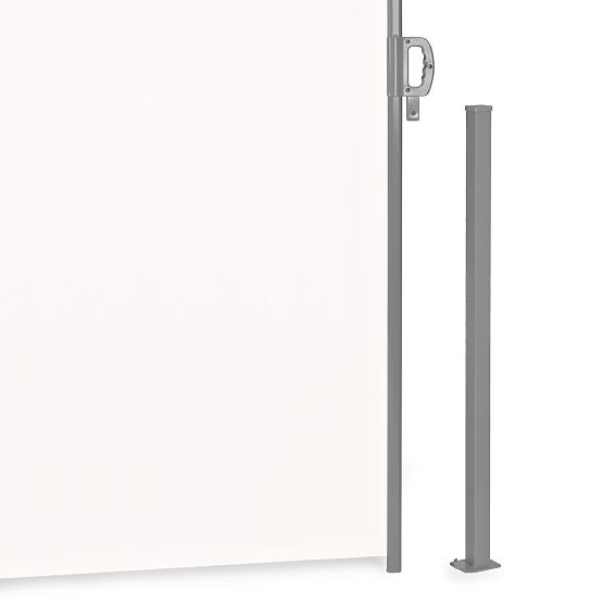 Tenda pieghevole 300x200 cm paravento laterale per giardino e terrazza beige