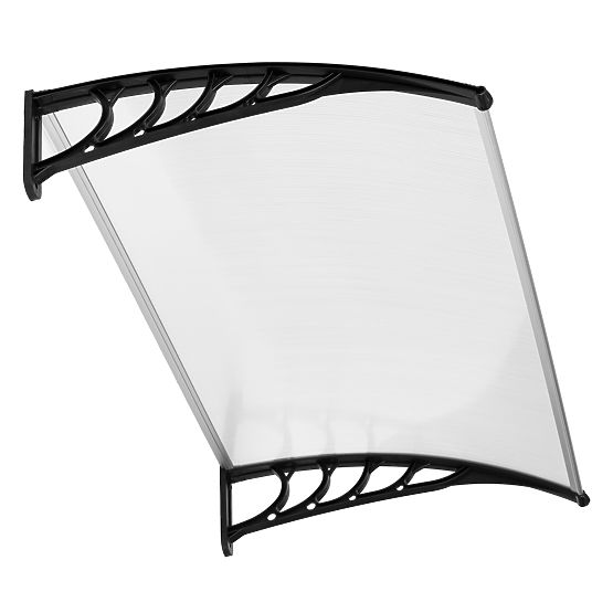 Tettoia sopra la porta 120x100 cm riparo protezione policarbonato policarbonato