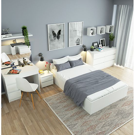 TOILETTE DA TRUCCO CON SPECCHIO T-6/SL 900x600 DESTRO PK BIANCO