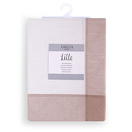 Tovaglia LILLE colore rosa motivo classico liscio 130x160 ameliahome