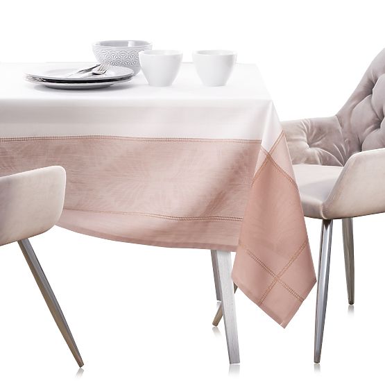 Tovaglia LILLE colore rosa motivo classico liscio 130x160 ameliahome