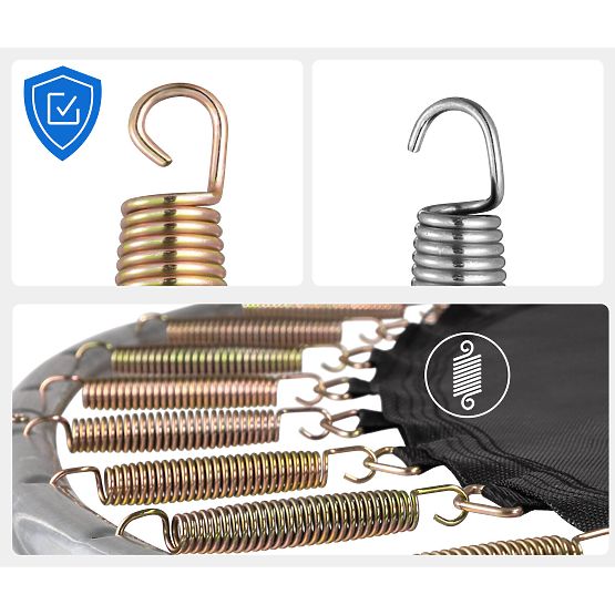 Trampolino con rete e scala HENZEN 244 cm blu FT 8