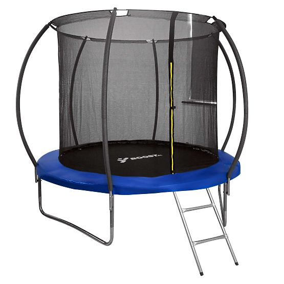 Trampolino con rete e scala HENZEN 244 cm blu FT 8