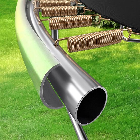 Trampolino con rete e scala HENZEN 244 cm blu FT 8