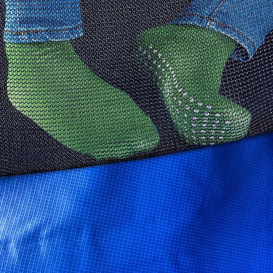 Trampolino con rete e scala HENZEN 244 cm blu FT 8