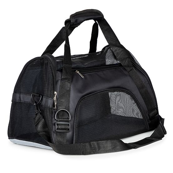 Trasportino borsa da viaggio per animali gatto cane nero