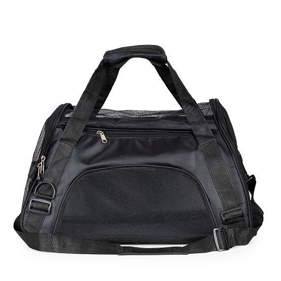 Trasportino borsa da viaggio per animali gatto cane nero