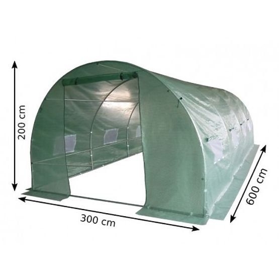 Tunnel in pellicola - serra da giardino - 3x6 m