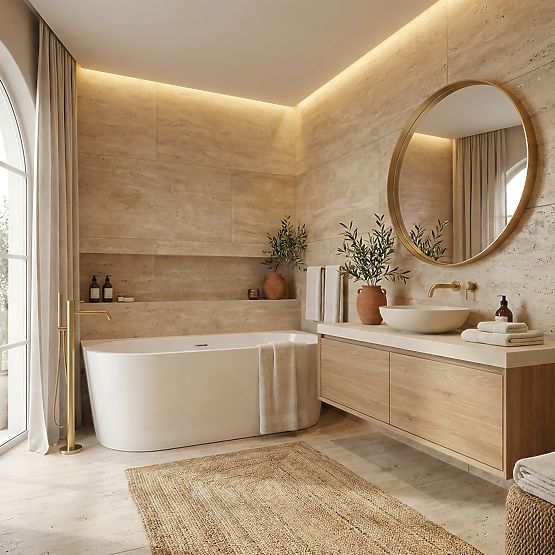 Vasca da bagno acrilica OLIMPIA 170 cm a parete