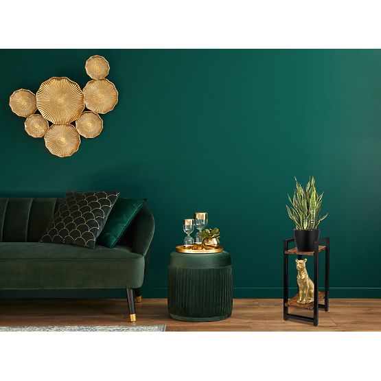 Vaso sospeso nero Lupin Rustic rovere antico