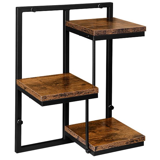 Vaso sospeso nero Orkus Rustic rovere antico