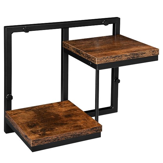 Vaso sospeso nero Remus Rustic rovere antico