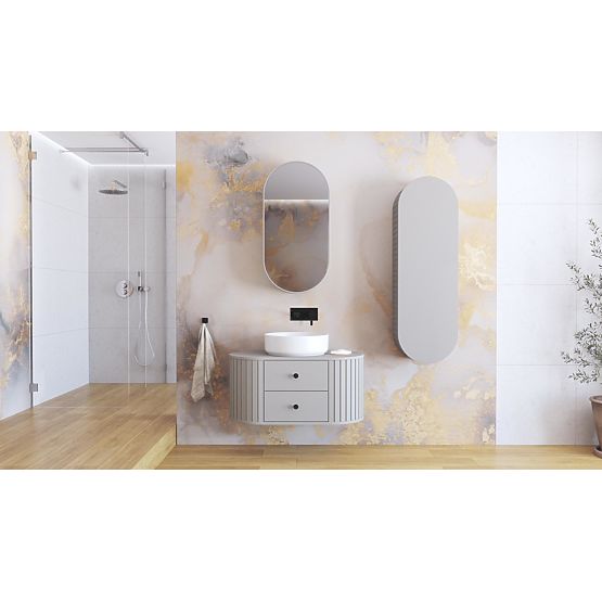 VENEZIA Armadietto a specchio 1D cashmere (2p=1ks)