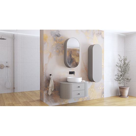 VENEZIA Armadietto a specchio 1D cashmere (2p=1ks)