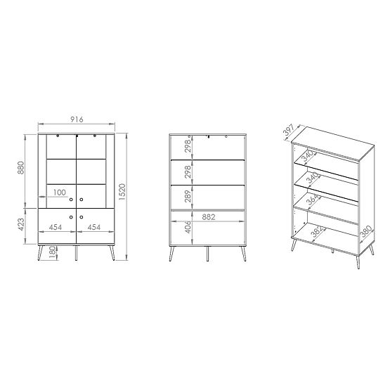 Vetrina Forest più grande - verde