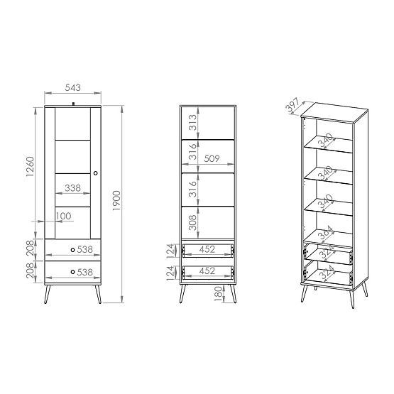 Vetrina Forest più piccola - verde