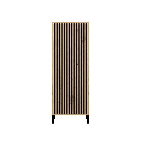 Vetrina KAMARO 1DD SLIM ROVERE ARTISAN Pannello Frontale Lamellare