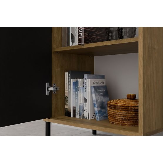 Vetrina KAMARO 1DD SLIM ROVERE ARTISAN Pannello Frontale Lamellare