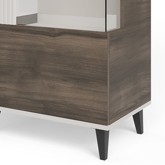 Vetrina RANDOM 2 V-1 cashmere / noce / nero