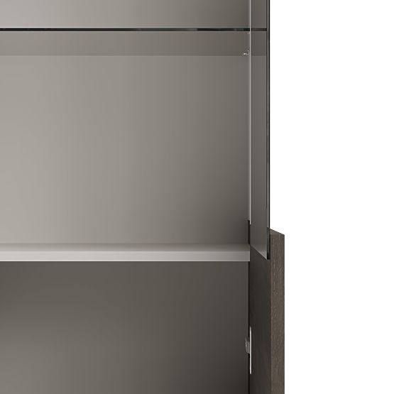 Vetrina RANDOM 2 V-1 cashmere / noce / nero