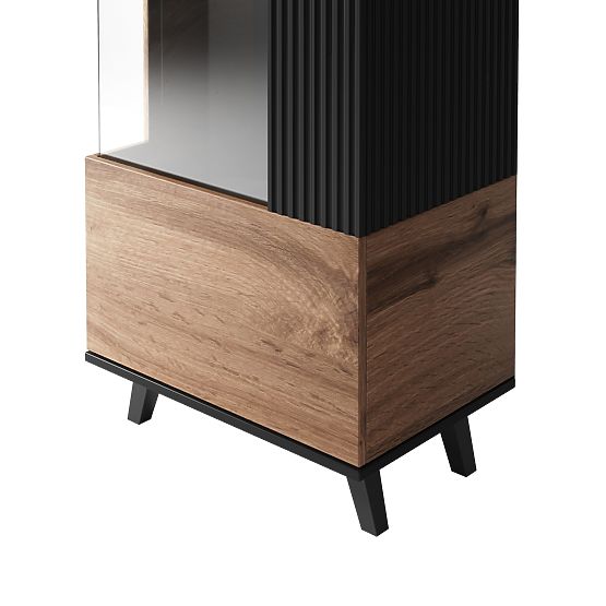 Vetrina RANDOM W-1 - Rovere Wotan/Nero
