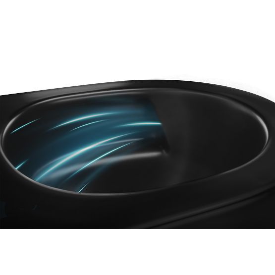 WC sospeso Rea Carlo Mini Tornado NF NERO OPACO