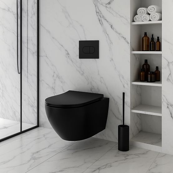 WC sospeso Rea Carlo Mini Tornado NF NERO OPACO