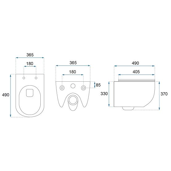 WC sospeso Rea Carlo Mini Tornado NF