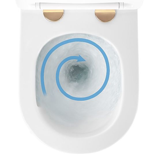 WC sospeso Rea Carlo Mini Tornado NFQ Oro Bianco