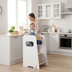 Aiutante da cucina kitchen helper Montessori pedana regolabile per bambino ECOTOYS