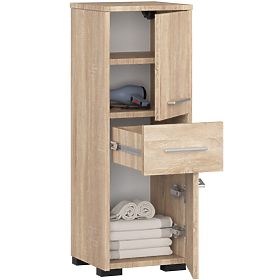 ARMADIETTO BAGNO FIN COLONNA 30 2D 1SZ 85cm PK ROVERE SONOMA
