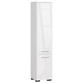 ARMADIETTO DA BAGNO FIN COLONNA 30 2D 140cm BIANCO LUCIDO