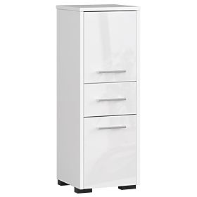 ARMADIETTO DA BAGNO FIN COLONNA 30 2D 1SZ 85cm PK BIANCO LUCIDO