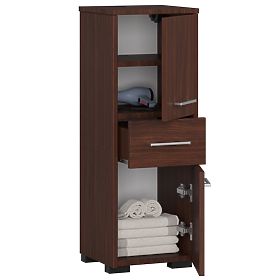 ARMADIETTO DA BAGNO FIN COLONNA 30 2D 1SZ 85cm WENGE