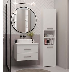 ARMADIETTO DA BAGNO SOTTO LAVABO NEL 60 CON 2 CASSETTI BIANCO