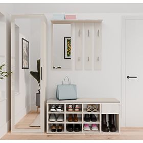 Armadio Aperto per Scarpe TALLIN BEIGE CASHMERE per Ingresso