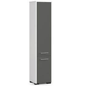 ARMADIO DA BAGNO FIN COLONNA 30 2D 140cm BIANCO / GRIGIO