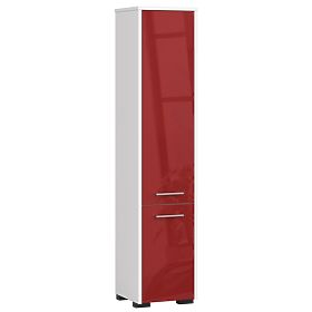 ARMADIO DA BAGNO FIN COLONNA 30 2D 140cm ROSSO LUCIDO