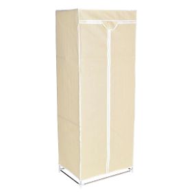 Armadio in tessuto con ripiano Fela - beige
